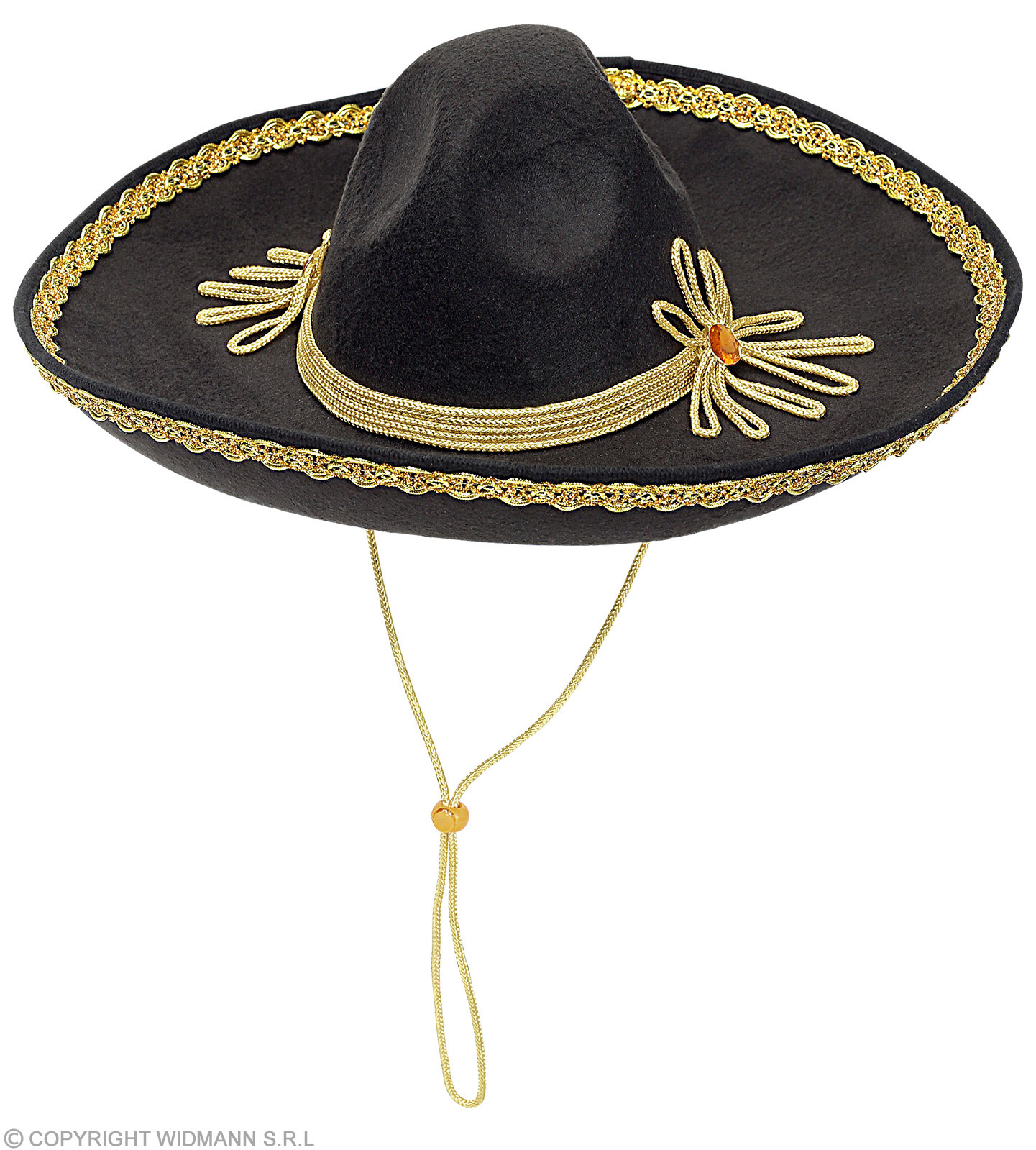 Deluxe Sombrero schwarz, 50cm